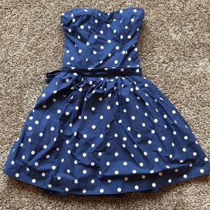 Hollister Polka Dot Strapless Dress